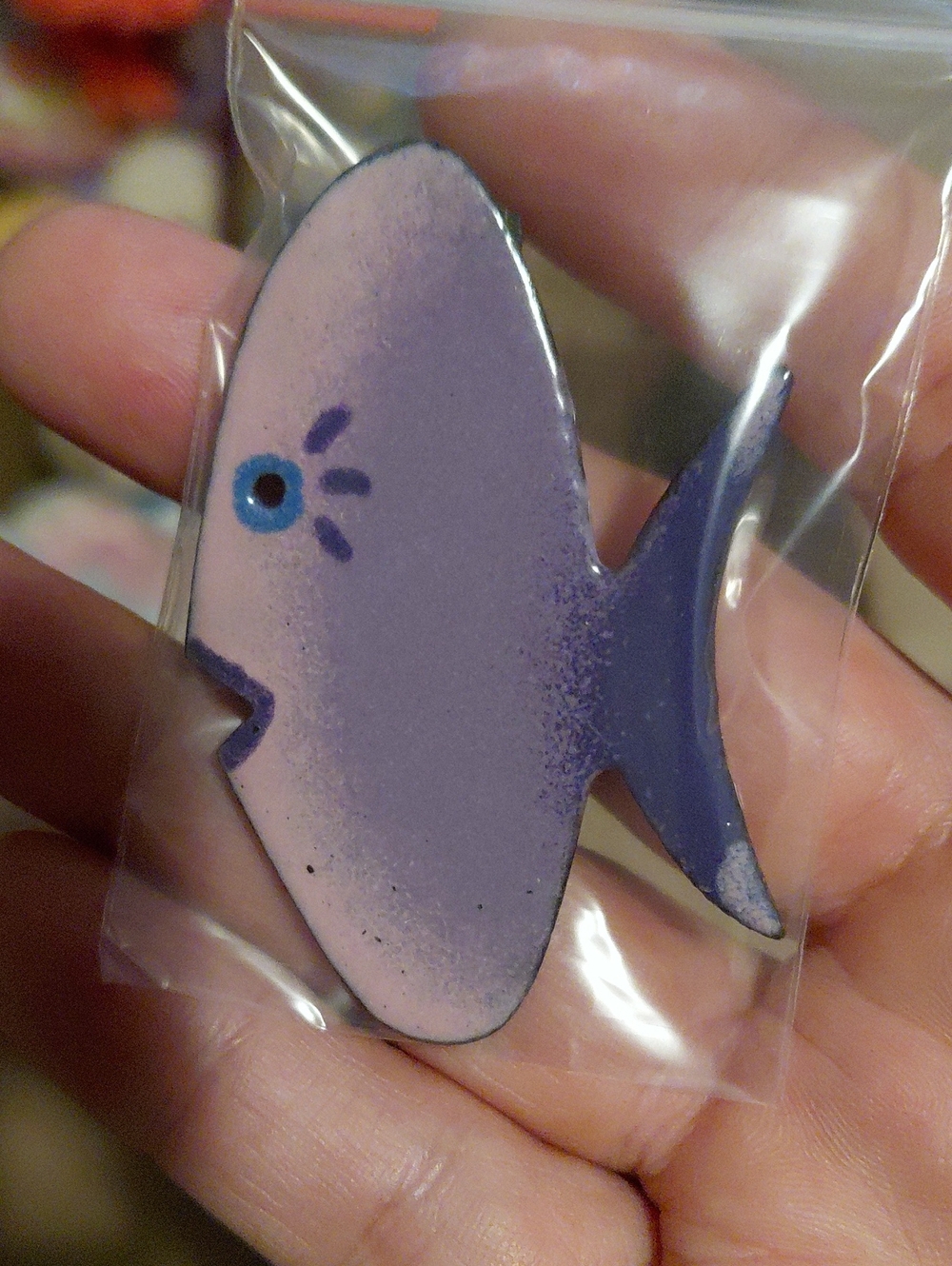 Purple Fish Pet Toy / Aquarium Decor - Unbranded